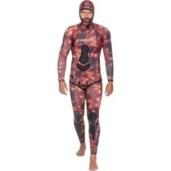 Combinaison Chasse Camo Rouge Cressi Scorpionfish 5mm