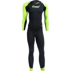Combinaison Nage Homme Cressi Karua Noir / Citron 3/2mm