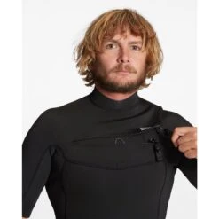 Billabong Shorty Surf Homme Absolute FrontZip Noire 2/2mm 2023 -Plongee Sous Boutique combinaison surf homme absolute backzip noire 32mm 5