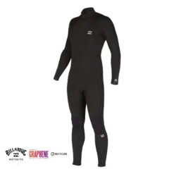 Billabong Combinaison Surf Homme Billangong Absolute BackZip Noire 4/3mm 2023