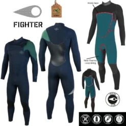 Combinaison Surf Homme Soorüz FrontZip Fighter Bleu 4/3mm 2023 -Plongee Sous Boutique combinaison surf homme sooruz frontzip fighter bleu 4 3mm 2023 4