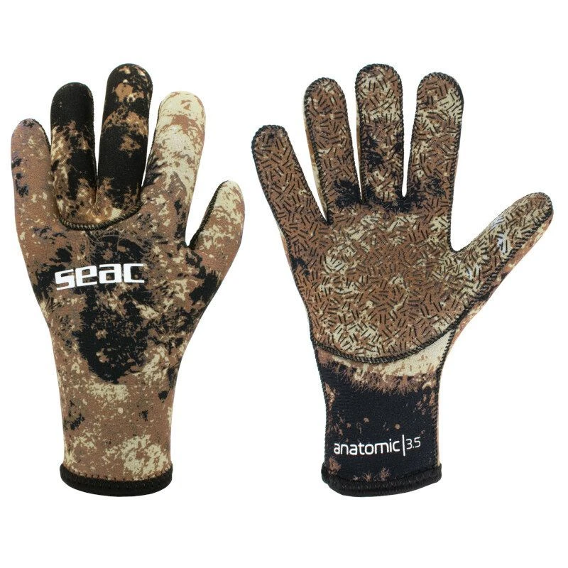 Gants De Chasse Seac Camo Marron 3,5mm 1 Gants De Chasse Seac Camo Marron 3,5mm