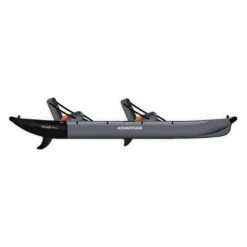 Kayak Gonflable Aquadesign KOLOA X'PERIENCE 360 Noir/Gris/Orange 2 Places -Plongee Sous Boutique kayak gonflable aquadesign koloa x perience 360 noir gris orange 2 places 2