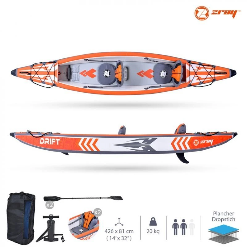 Kayak Gonflable ZRAY Drift 1 Kayak Gonflable ZRAY Drift