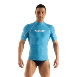 Lycra MC Seac Evo Homme Bleu Clair