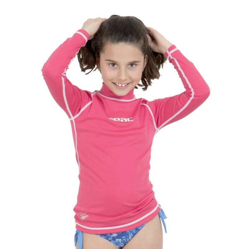Lycra ML Seac T-Sun Fille Rose 1 Lycra ML Seac T-Sun Fille Rose
