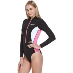 Maillot Néoprène Femme Noir/Rose Cressi Termico 2mm -Plongee Sous Boutique maillot neoprene femme noir rose cressi termico 2mm 2
