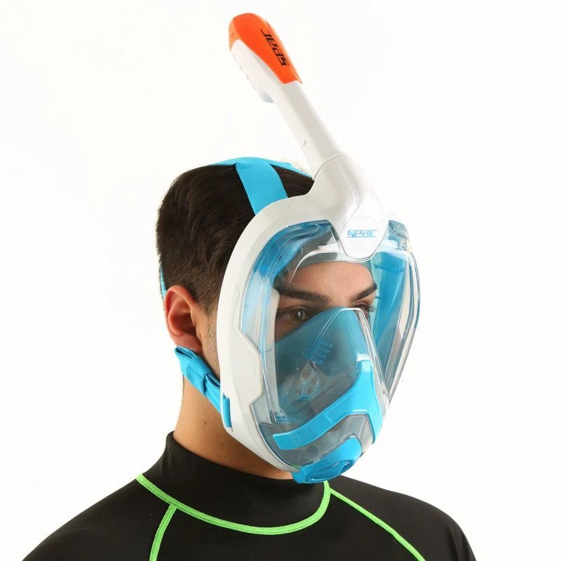 Masque Snorkeling Seac Grande Faciale Magica Blanc/Orange 4 Masque Snorkeling Seac Grande Faciale Magica Blanc/Orange – Image 4