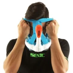 Masque Snorkeling Seac Grande Faciale Magica Blanc/Orange 23 Masque Snorkeling Seac Grande Faciale Magica Blanc/Orange -Plongee Sous Boutique masque snorkeling seac grande faciale libera magica blanc orange 5