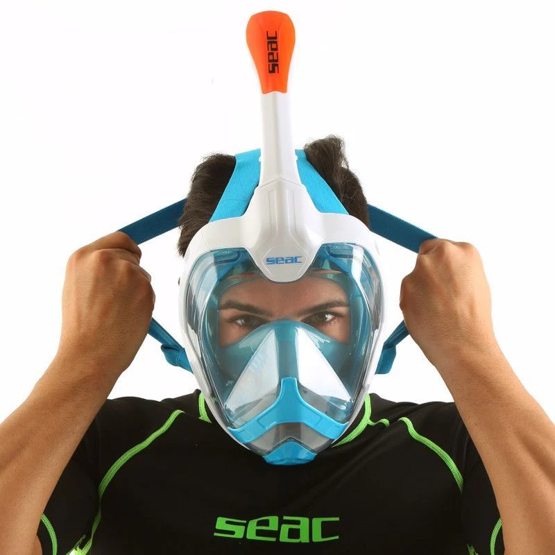 Masque Snorkeling Seac Grande Faciale Magica Blanc/Orange 8 Masque Snorkeling Seac Grande Faciale Magica Blanc/Orange – Image 8