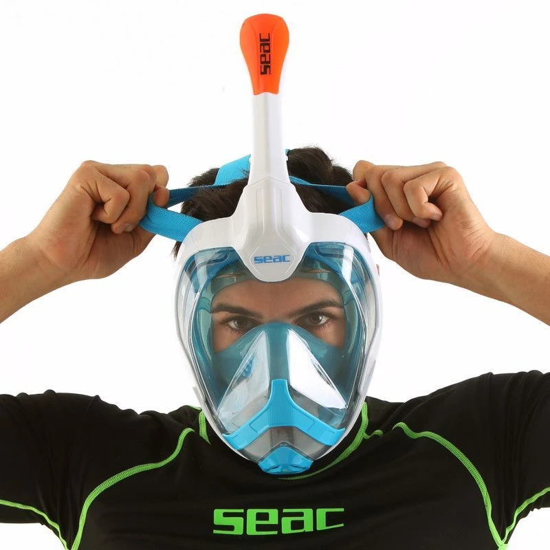 Masque Snorkeling Seac Grande Faciale Magica Blanc/Orange 9 Masque Snorkeling Seac Grande Faciale Magica Blanc/Orange – Image 9