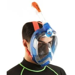 Masque Snorkeling Seac Grande Faciale Magica Bleu/Orange -Plongee Sous Boutique masque snorkeling seac grande faciale libera magica bleu orange 3