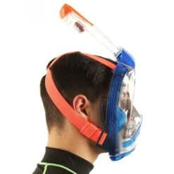 Masque Snorkeling Seac Grande Faciale Magica Bleu/Orange -Plongee Sous Boutique masque snorkeling seac grande faciale libera magica bleu orange 4