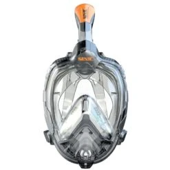 Masque Snorkeling Seac Grande Faciale Libera Noir/Orange
