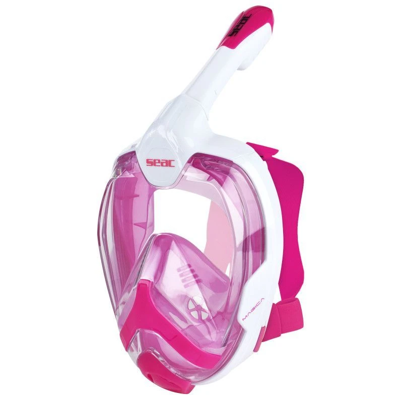 Masque Snorkeling Seac Grande Faciale Magica Blanc/Rose 2 Masque Snorkeling Seac Grande Faciale Magica Blanc/Rose – Image 2