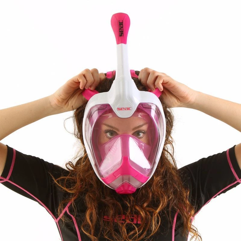 Masque Snorkeling Seac Grande Faciale Magica Blanc/Rose 12 Masque Snorkeling Seac Grande Faciale Magica Blanc/Rose – Image 12