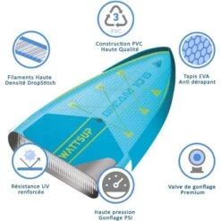 Paddle Gonflable WATTSUP BREAM 10'6" Avec Siege Et Pagaie Convertible Kayak 15 Paddle Gonflable WATTSUP BREAM 10'6" Avec Siege Et Pagaie Convertible Kayak -Plongee Sous Boutique paddle gonflable wattsup bream 10 6 avec siege et pagaie convertible kayak 3
