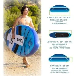 Paddle Gonflable WATTSUP SAR 10' -Plongee Sous Boutique paddle gonflable wattsup sar 10 7