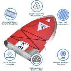 Paddle Gonflable WATTSUP SEAL 12'8'' -Plongee Sous Boutique paddle gonflable wattsup seal 12 8 2