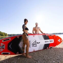 Paddle Gonflable WATTSUP SEAL 12'8'' -Plongee Sous Boutique paddle gonflable wattsup seal 12 8 4