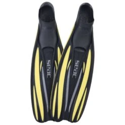 Palmes Chaussantes Seac F-100 Pro Jaune -Plongee Sous Boutique palmes chaussantes seac f 100 pro jaune 3