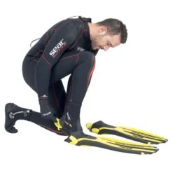 Palmes Réglables Seac Propulsion S Jaune -Plongee Sous Boutique palmes reglables seac propulsion s jaune 6
