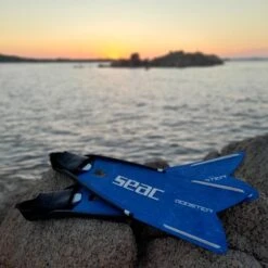 Palmes Seac Booster Camo Bleu/Blanc -Plongee Sous Boutique palmes seac booster camo bleu blanc 5