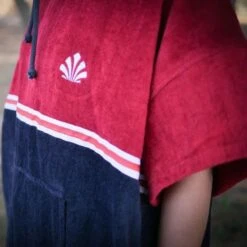 Poncho Surf Adulte Saint Jacques Wetsuits Duo Bleu/Bordeaux -Plongee Sous Boutique poncho surf adulte saint jacques wetsuits duo bleu bordeaux 2