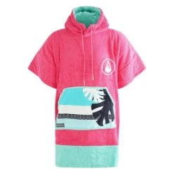 Poncho Surf Wave Hawaii Sans Zip Pink Wave -Plongee Sous Boutique poncho surf wave hawaii sans zip pink wave 4