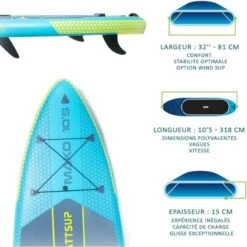 Windsup Paddle Gonflable WATTSUP MAKO 10'5'' -Plongee Sous Boutique windsup paddle gonflable wattsup mako 10 5 5
